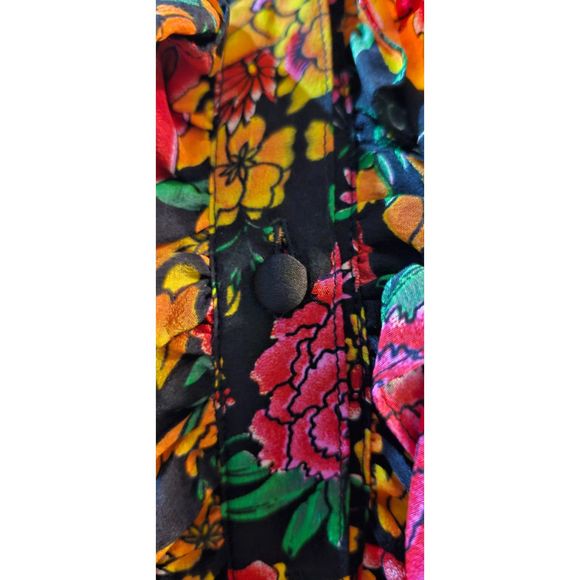 Dieuthanh Haute Couture floral, retro dress size small - Picture 10 of 14